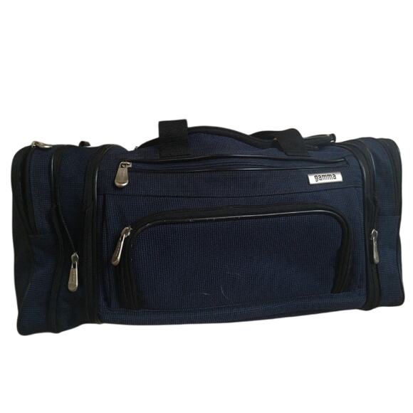 Gamma Blue Heavy Canvas Duffel Bag - Picture 1 of 5